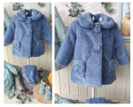 abrigo marta y paula niña azul
